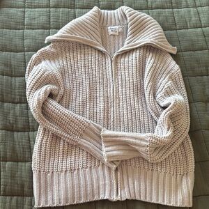 🌿 PRINCESS POLLY Cream Knit Sweater Jacket.